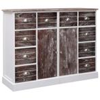 vidaXL Dressoir met 10 lades 113x30x79 cm hout bruin, Huis en Inrichting, Kasten | Dressoirs, Verzenden, Nieuw