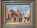Bruno Retaux (1947) - Rue à Marrakech. Maroc, Antiek en Kunst