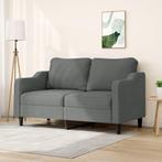 vidaXL Tweezitsbank 140 cm stof donkergrijs, Verzenden, Nieuw