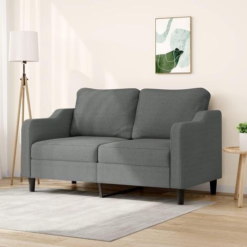 vidaXL Tweezitsbank 140 cm stof donkergrijs, Huis en Inrichting, Zetels | Zetels, Nieuw, Verzenden