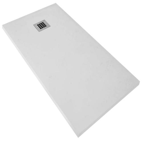 Douchebak BWS Renovi 160x90x3 cm Composietsteen Mat Wit, Doe-het-zelf en Bouw, Sanitair, Douche, Nieuw, Ophalen of Verzenden