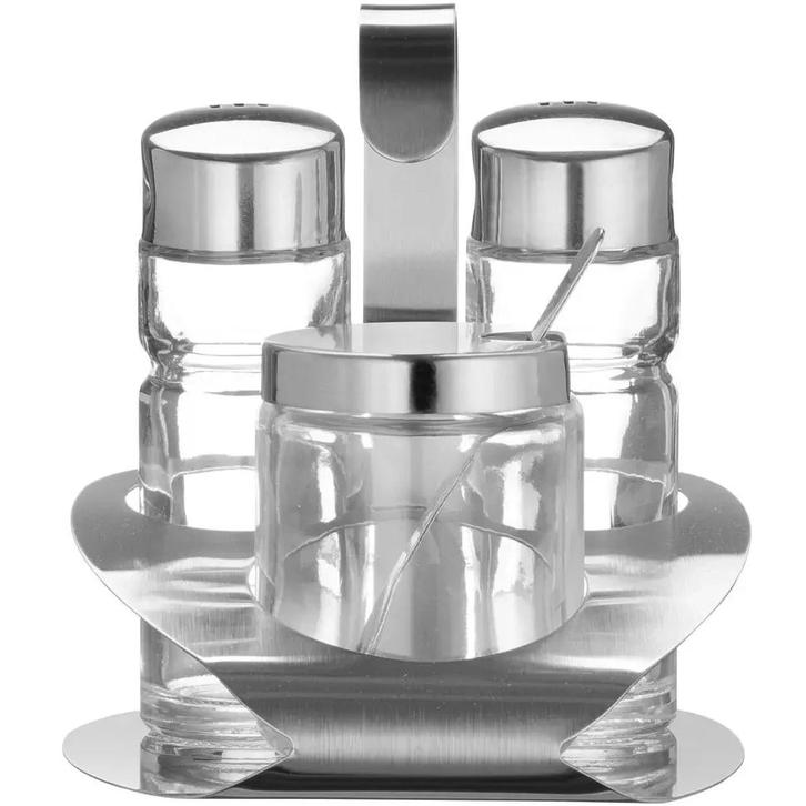 Menage | RVS | 3-delig | 100x95x115(h)mm HENDI, Zakelijke goederen, Horeca | Keukenapparatuur, Nieuw in verpakking, Verzenden