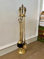 Large fireplace set - Openhaard accessoire - Messing - met