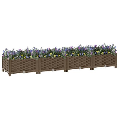 vidaXL Plantenbak verhoogd 160x40x23 cm polypropyleen, Tuin en Terras, Bloempotten, Nieuw, Verzenden