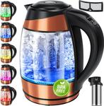Waterkoker met temperatuurregeling - RVS - met LED - 1.7L -, Huis en Inrichting, Verzenden, Nieuw