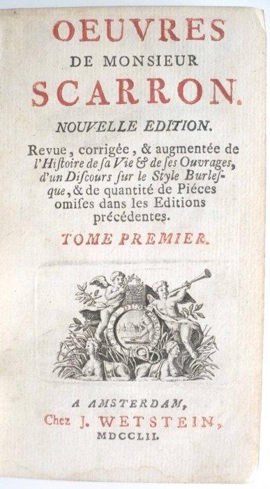 Paul Scarron - Oeuvres de Monsieur Scarron. Nouvelle, Antiek en Kunst, Antiek | Boeken en Manuscripten