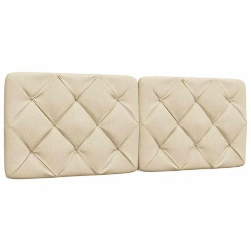vidaXL Hoofdbordkussen 140 cm stof crèmekleurig, Huis en Inrichting, Slaapkamer | Bedden, Nieuw, Verzenden