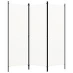 vidaXL Kamerscherm met 3 panelen 150x180 cm wit, Verzenden, Nieuw