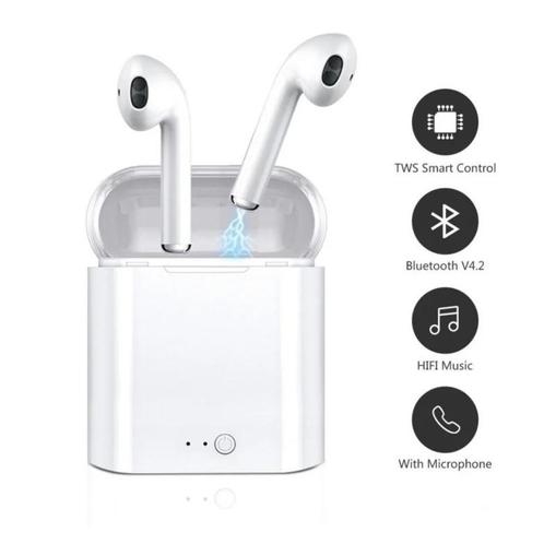 Bluetooth in-ear oortjes in ear oordopjes i7s *3 kleuren* +, Audio, Tv en Foto, Hoofdtelefoons, Nieuw, Verzenden