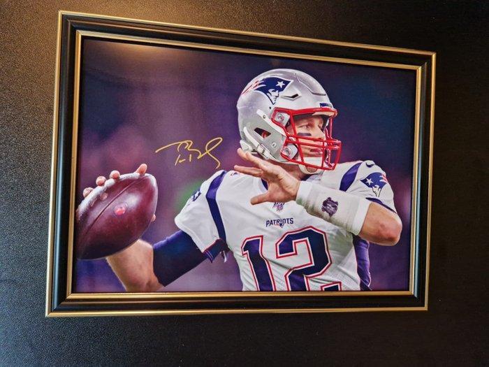 New England Patriots - Tom Brady - Photoprint, Verzamelen, Overige Verzamelen