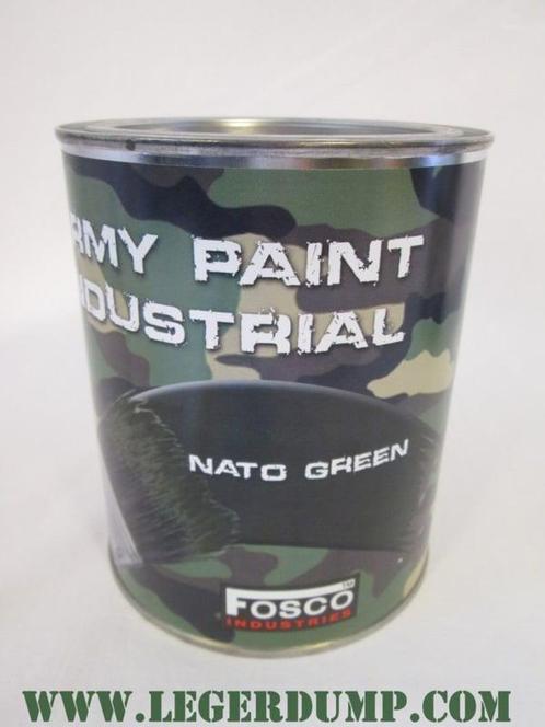 Blik legerverf NATO green (spuitbussen, Overig), Bricolage & Construction, Peinture, Vernis & Laque, Envoi