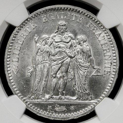 Frankrijk. 5 Francs 1873 - NGC MS63 (A París), Postzegels en Munten, Munten | Europa | Niet-Euromunten