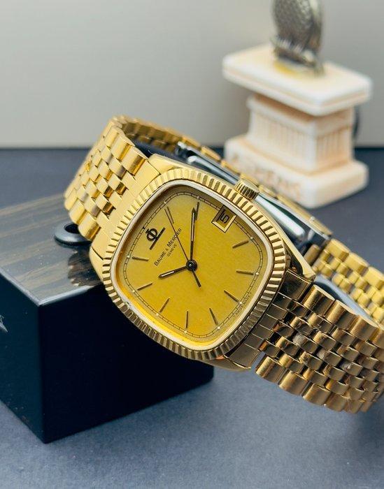 Baume & Mercier - *Geneve Vintage Fluted Bezel 18K GP* -, Handtassen en Accessoires, Horloges | Heren