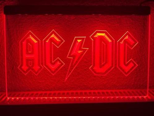 ACDC rock muziek neon bord lamp LED verlichting reclame lich, Maison & Meubles, Lampes | Autre, Envoi