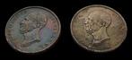 Nederland. Willem II. 25 Cents 1848 en 1849 (Zonder