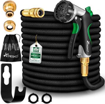 TRESKO® Flexibele tuinslang, uitgerekt 30 m, flexibele water, Verzenden