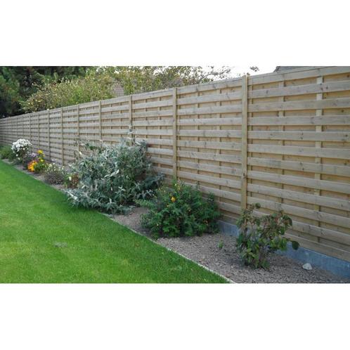 Tuinscherm in hout - economyscherm type extra zwaar - b 180, Tuin en Terras, Tuinhekken en Hekwerk
