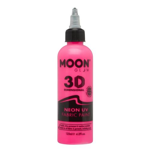 Moon Glow Neon UV Fabric Paint 125ml Intense Pink 125ml, Hobby en Vrije tijd, Feestartikelen, Nieuw, Verzenden