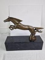 C. Brau - Beeld, Bronzen Springend paard - 21 cm - Brons,, Antiek en Kunst
