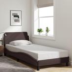 Bedframe 90x190 Donkerbruin | Retour Deal -55% Nu!, Overige materialen, 90 cm, Eenpersoons, Bruin