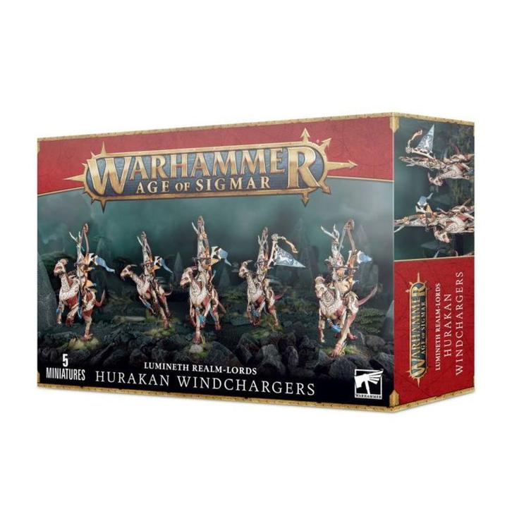 Lumineth Realm-Lords Vanari Hurakan Windchargers new box art, Hobby en Vrije tijd, Wargaming, Ophalen of Verzenden