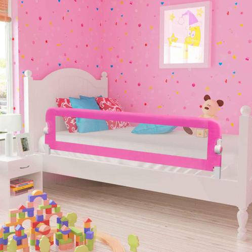 vidaXL Barrière de lit pour enfants 150x42 cm Rose