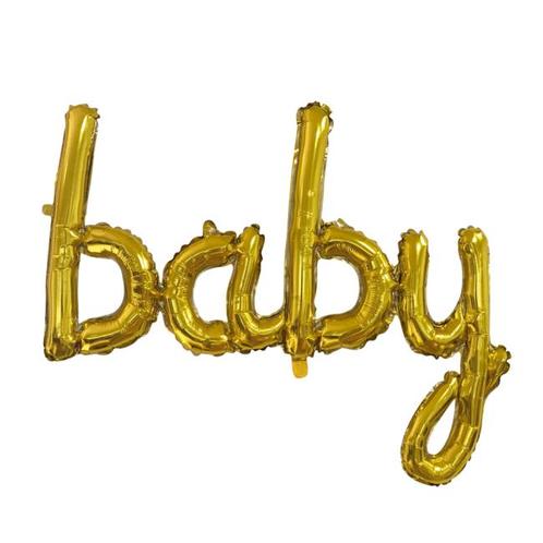 Folie Ballon Baby Goud 42cm leeg, Hobby & Loisirs créatifs, Articles de fête, Envoi
