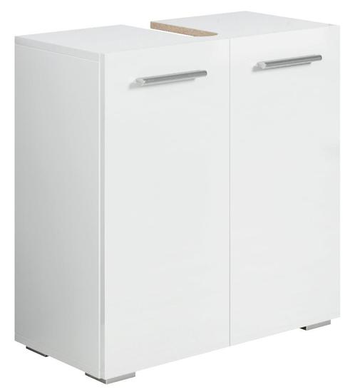 Wastafelkast Jupiter 60 x 30 x 60 cm Wit Badkamerkast, Huis en Inrichting, Badkamer | Badkamermeubels, Nieuw, Verzenden