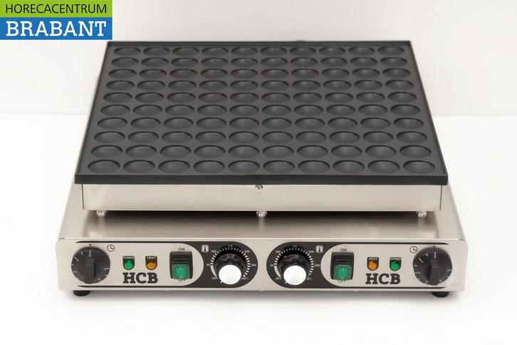HCB RVS Poffertjesplaat Poffertjesbakplaat 100 dops 230V, Zakelijke goederen, Horeca | Keukenapparatuur, Ophalen of Verzenden