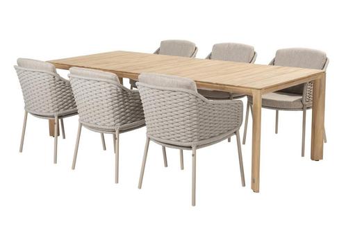 4 Seasons Outdoor Eros tuinset met Lucas teak tafel 240 x, Tuin en Terras, Tuinsets en Loungesets
