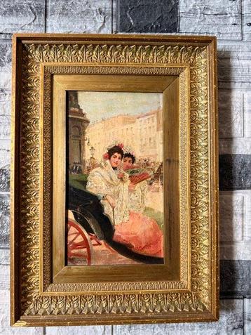 Manuel Ramírez Ibáñez (1856-1925) - In carrozza a Madrid