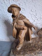 P. Bobias - Statue, Jongen met Ezeltje - 26 cm - Céramique