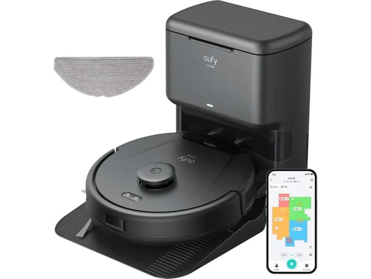 eufy L60 - Hybride robotstofzuiger - Zelf-leegstation 60, Huis en Inrichting, Woonaccessoires | Overige, Zo goed als nieuw, Verzenden