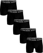 Bjorn Borg Boxers Cotton Stretch 5-Pack Zwart maat XL Heren, Kleding | Heren, Ondergoed, Verzenden, Zwart, Bjorn Borg, Boxer