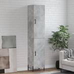 vidaXL Hoge kast 34,5x34x180 cm bewerkt hout betongrijs, Huis en Inrichting, Kasten | Dressoirs, Verzenden, Nieuw
