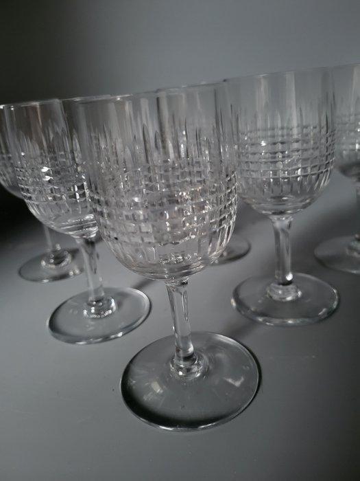 Baccarat - Wijnglas (6) - Nancy - geslepen kristal - 6 witte, Antiek en Kunst, Antiek | Meubels | Tafels
