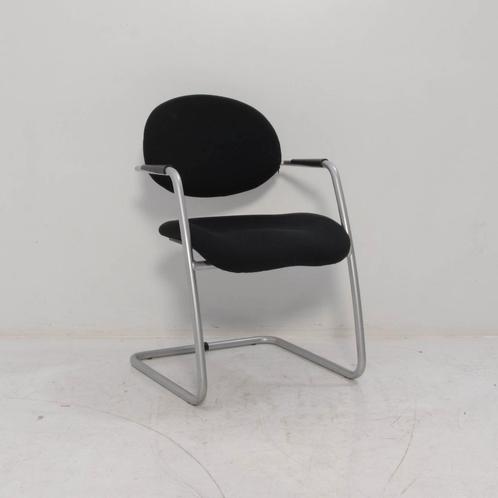 Vergaderstoel Sitland , zwart, slede frame, Huis en Inrichting, Stoelen, Gebruikt, Ophalen of Verzenden