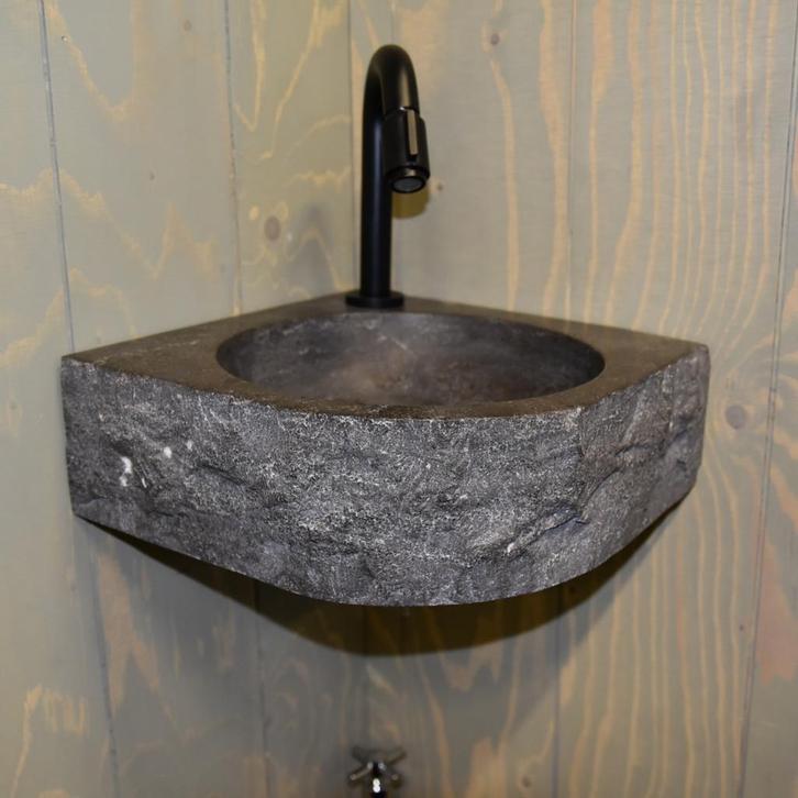 Fontein BWS Hoekbevestiging 30x30x10 cm Natuursteen, Doe-het-zelf en Bouw, Sanitair, Overige typen, Nieuw, Ophalen of Verzenden