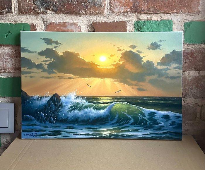 Sergei Stoev (1971) - In the rays of sun, Antiek en Kunst, Kunst | Schilderijen | Modern