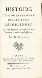 François-Henri Turpin - EO - HISTOIRE DU GOUVERNEMENT DES, Antiek en Kunst