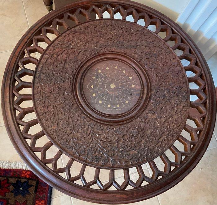 Artigianato indiano - Salontafel - Teak - Intaglio met de, Antiek en Kunst, Curiosa en Brocante