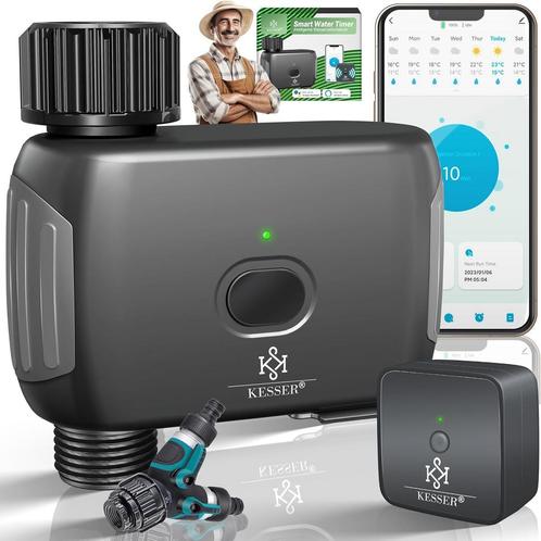 KESSER® Irrigatiebesturing met App - Irrigatiesysteem - Grij, Doe-het-zelf en Bouw, Gereedschap | Overige machines, Verzenden