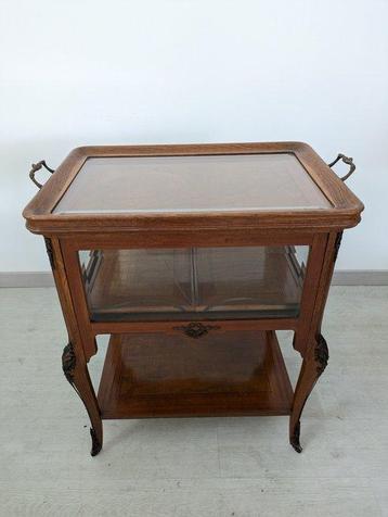 Manifattura Italiana - Chariot de service - Bois, Verre -, Antiquités & Art, Curiosités & Brocante