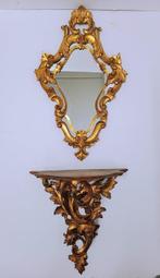 Étagère murale (2) - Bois, Miroir - Console, Maison & Meubles