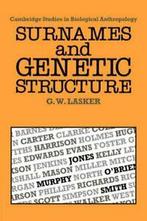 Surnames and Genetic Structure, Lasker, Ward   ,,, Lasker, Gabriel Ward, Verzenden