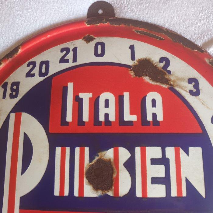 Itala Pilsen Superieure pils - Emaille bord - IJzer, Antiek en Kunst, Antiek | Wandborden en Tegels