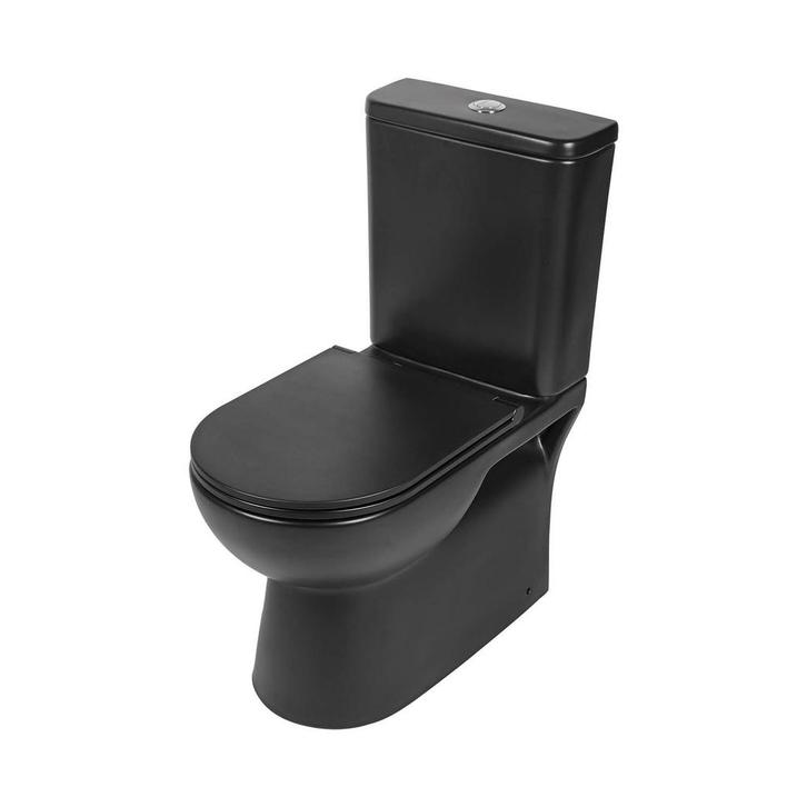 Toiletpot Differnz Staand Duoblok Rimless Mat Zwart, Bricolage & Construction, Sanitaire, Enlèvement ou Envoi