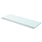 vidaXL Schappen 2 st 80x25 cm glas transparant, Huis en Inrichting, Verzenden, Nieuw