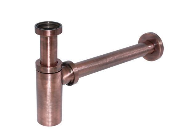 Veiling - De Beer designsifon 5/4x32mm met muurbuis koper, Doe-het-zelf en Bouw, Sanitair