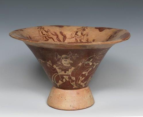 Moche, Pérou Vase en céramique joliment décoré avec test TL, Verzamelen, Mineralen en Fossielen